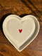 Small Red Heart Shape Snack Plate (Set of 2)