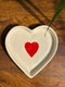 Big Red Heart Shape Snack Plate (Set of 2)