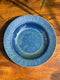 Blue Glaze with Lines Border Pasta Plates Set (Set of 2) (9.5inc)