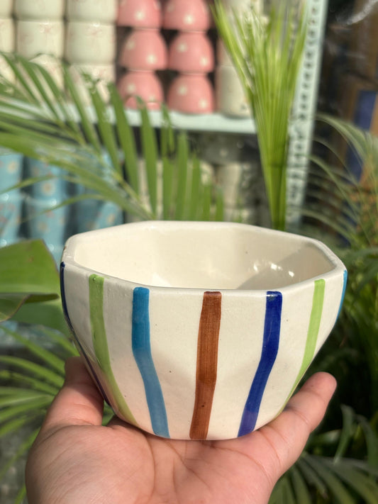 Colorful Lines Pinterest Snack Bowl