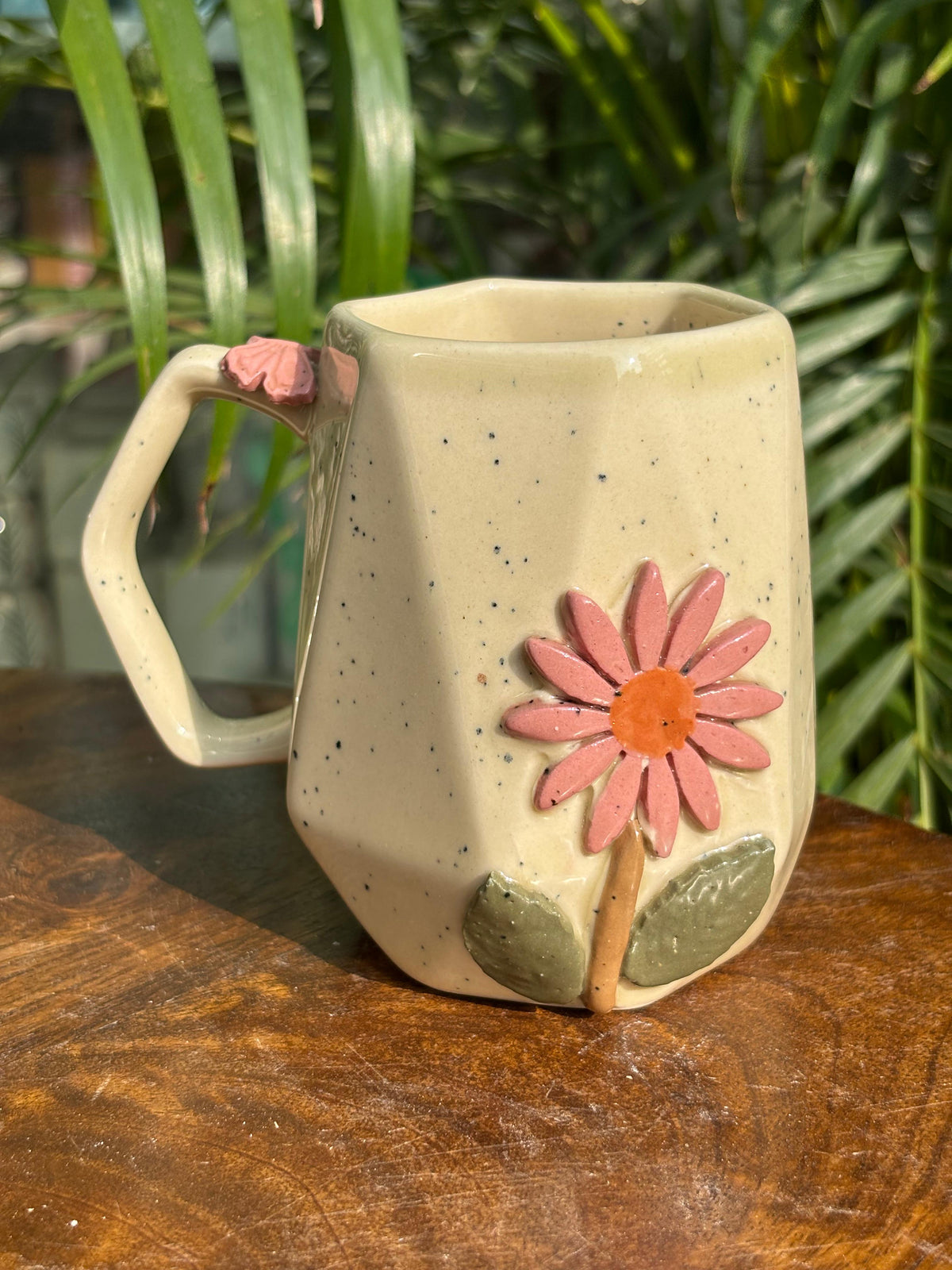 Rustic Blossom Coffee Mug – House of Ceramics