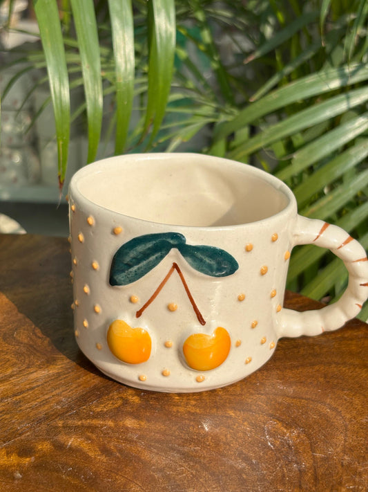 Yellow Cherry Bloom Coffee Mug