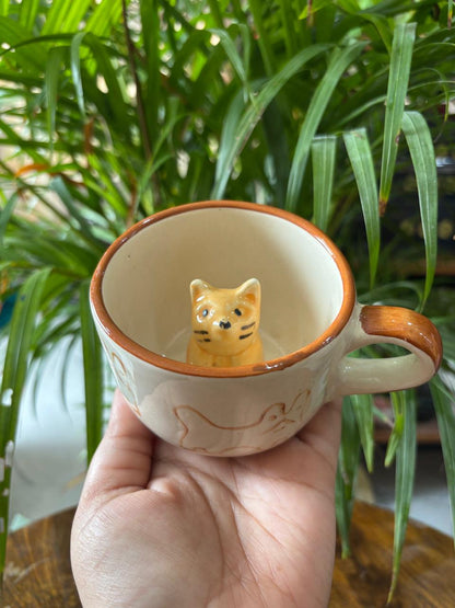 3D Cat Coffee Mug