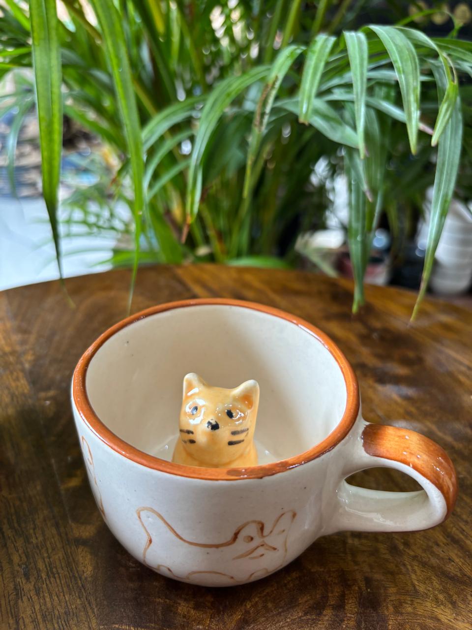 3D Cat Coffee Mug