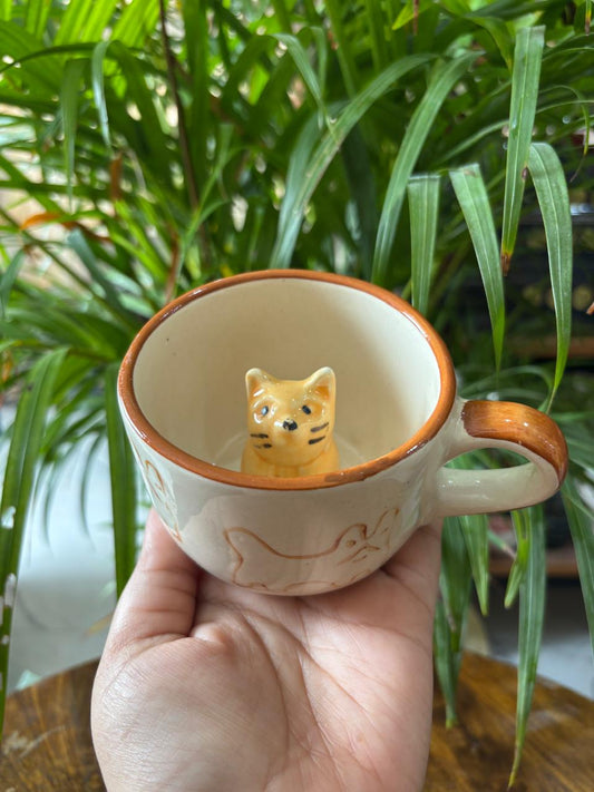 3D Cat Coffee Mug