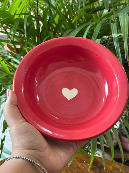 Red Heart Pasta Plates Set of 2 (7inc)