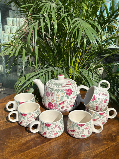 The Queen's Regalia Blossom Kettle Set (Set of 7)