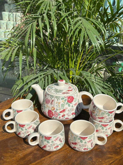 The Queen's Regalia Blossom Kettle Set (Set of 7)