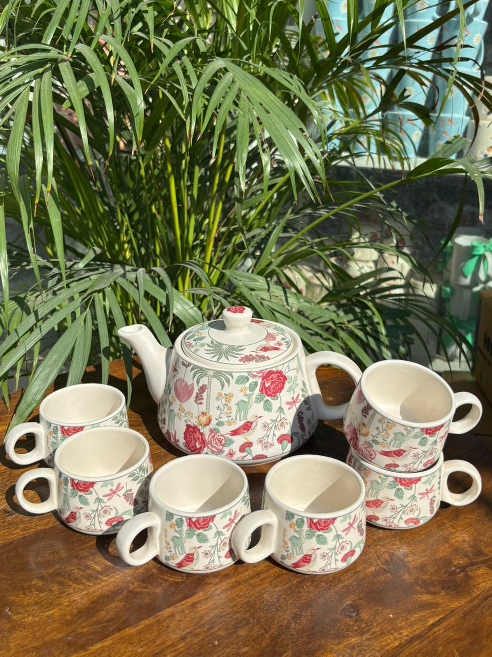 The Queen's Regalia Blossom Kettle Set (Set of 7)