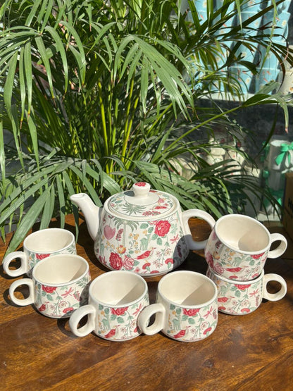 The Queen's Regalia Blossom Kettle Set (Set of 7)