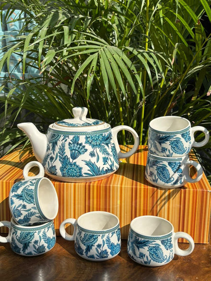 Majestic Blue Royale Kettle Set (Set of 7)