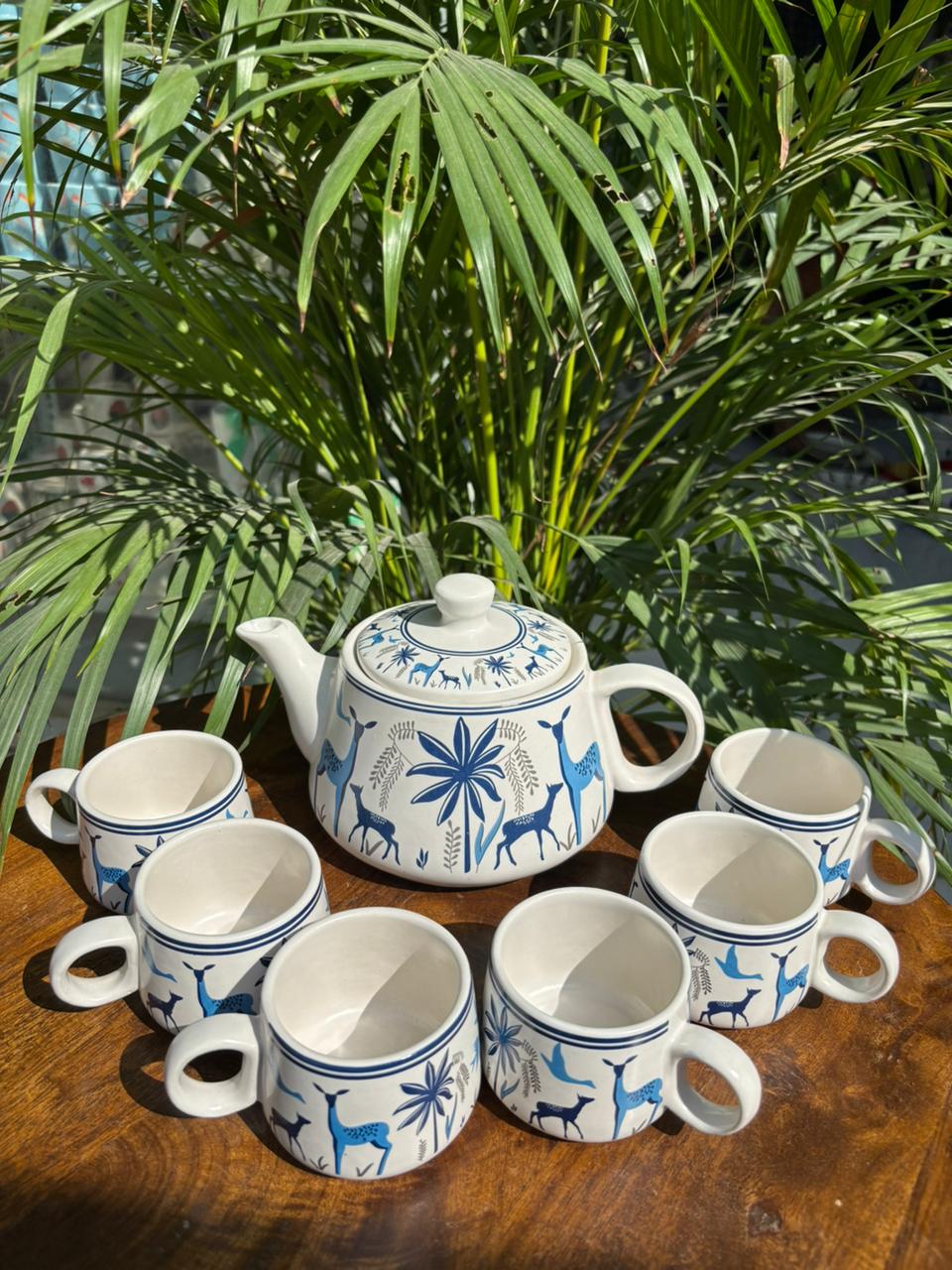 Deer Decal Print Kettle Set (Set of 7)