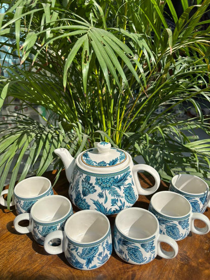 Majestic Blue Royale Kettle Set (Set of 7)