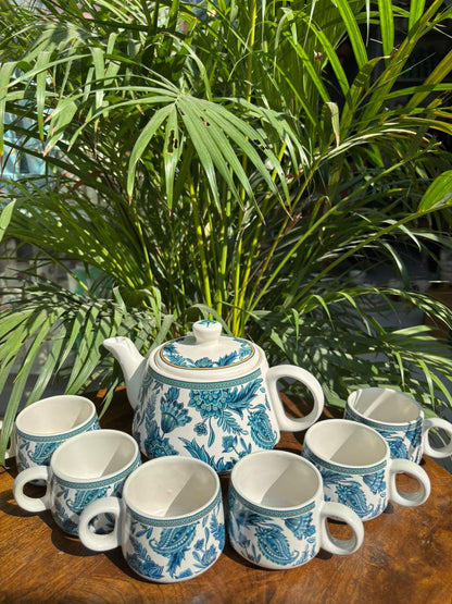 Majestic Blue Royale Kettle Set (Set of 7)
