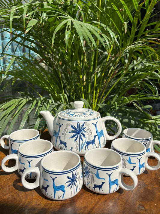 Deer Decal Print Kettle Set (Set of 7)