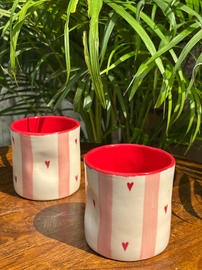 Blush & Love Candle Jar/ Water Glass