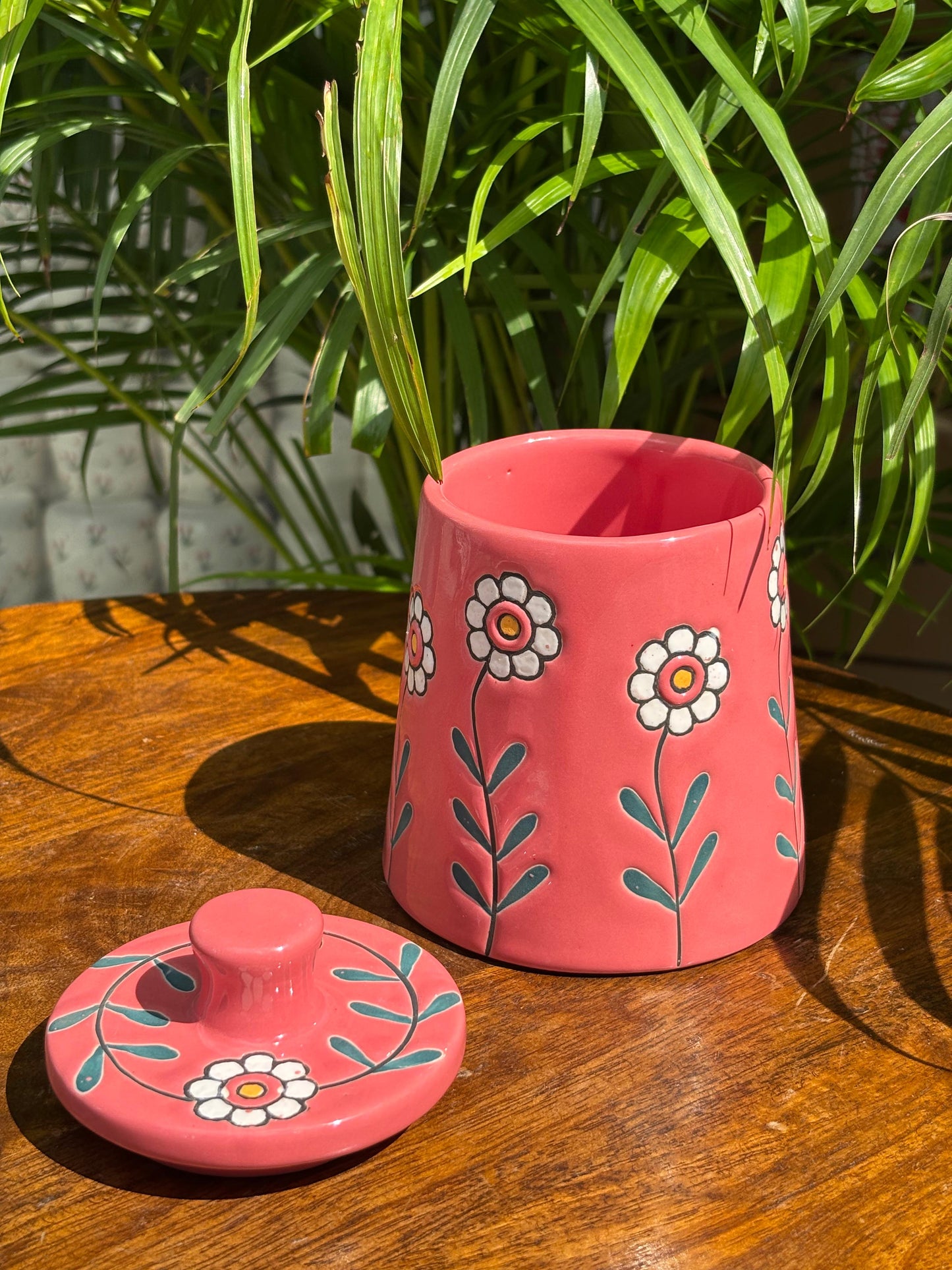 Bloom Collection Candle Jars with Lid Combo (Set of 2)