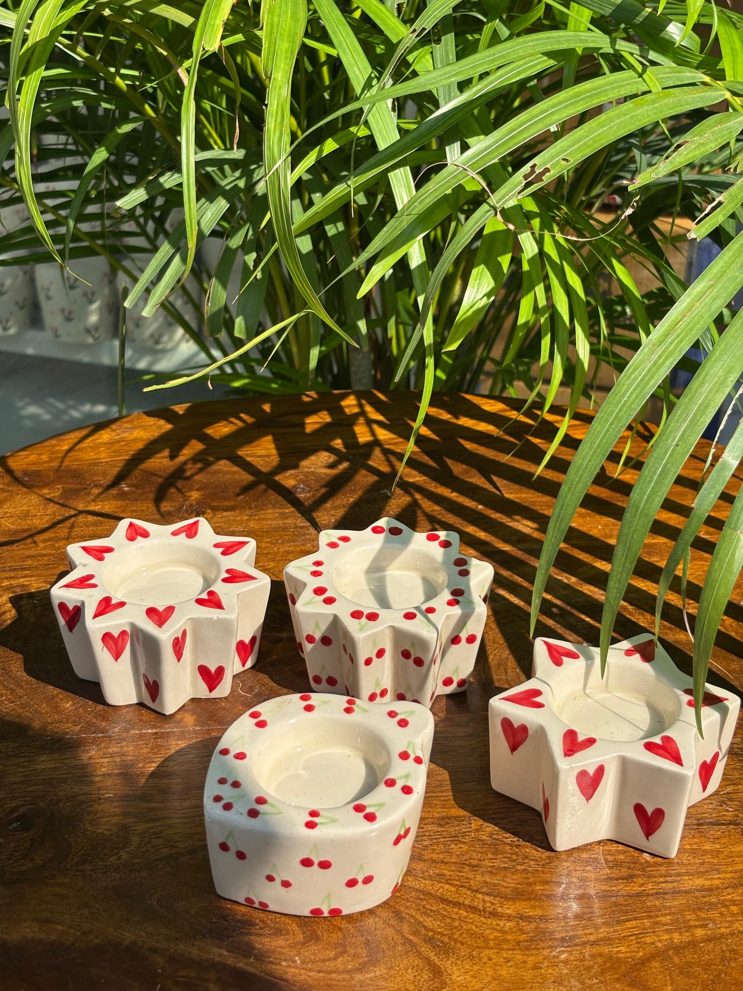 LoveGlow Series Tea Light Holders (Set of 4 Assorted)