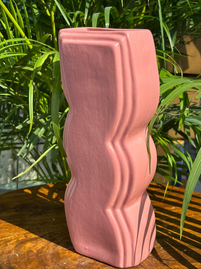 Rosé Wave Vase