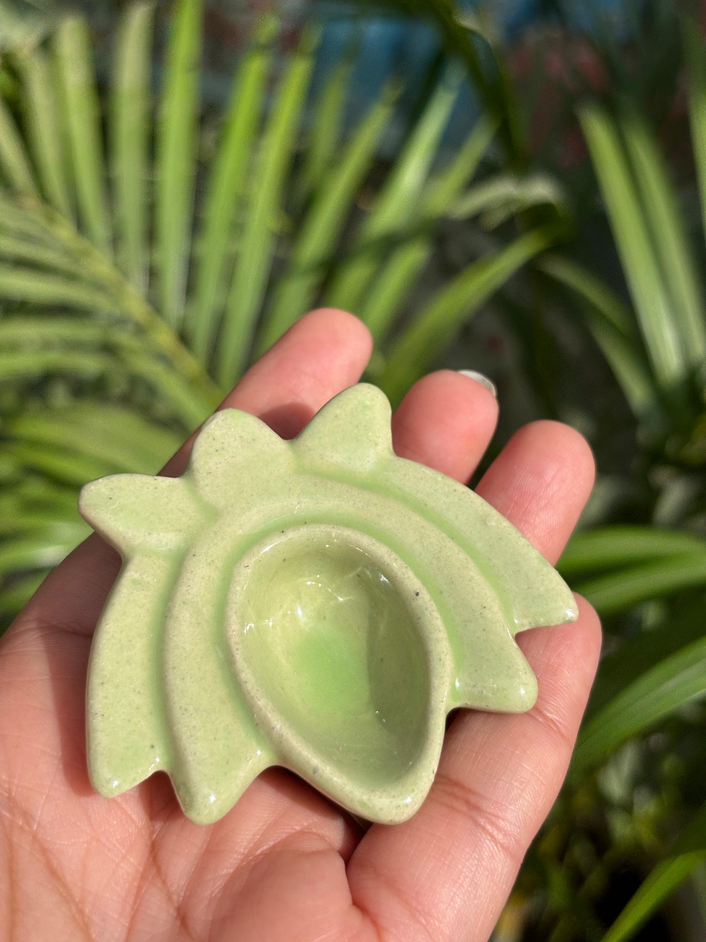 Divine Lotus Diya Set (Set of 5 Assorted Colors)