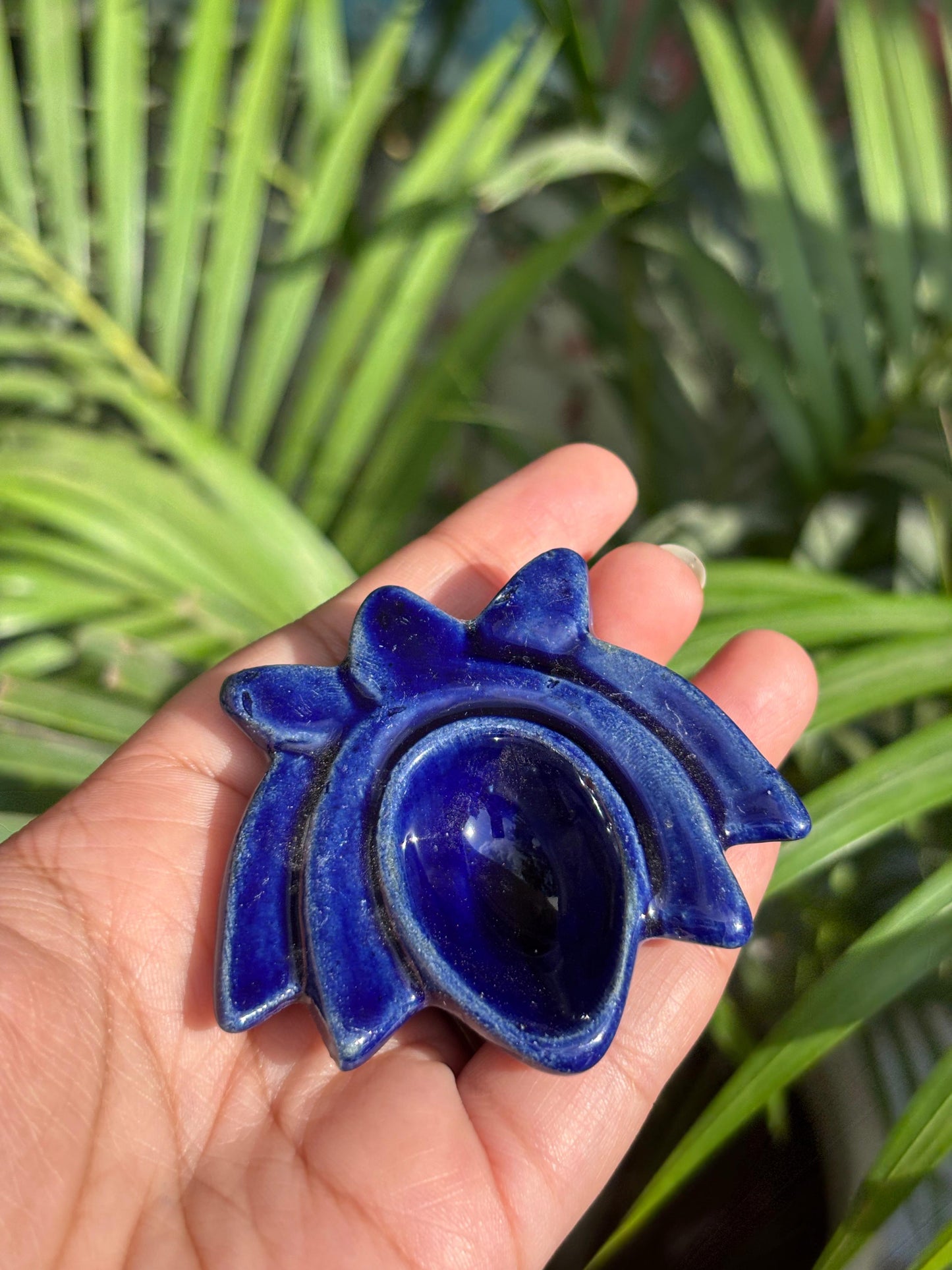 Divine Lotus Diya Set (Set of 5 Assorted Colors)