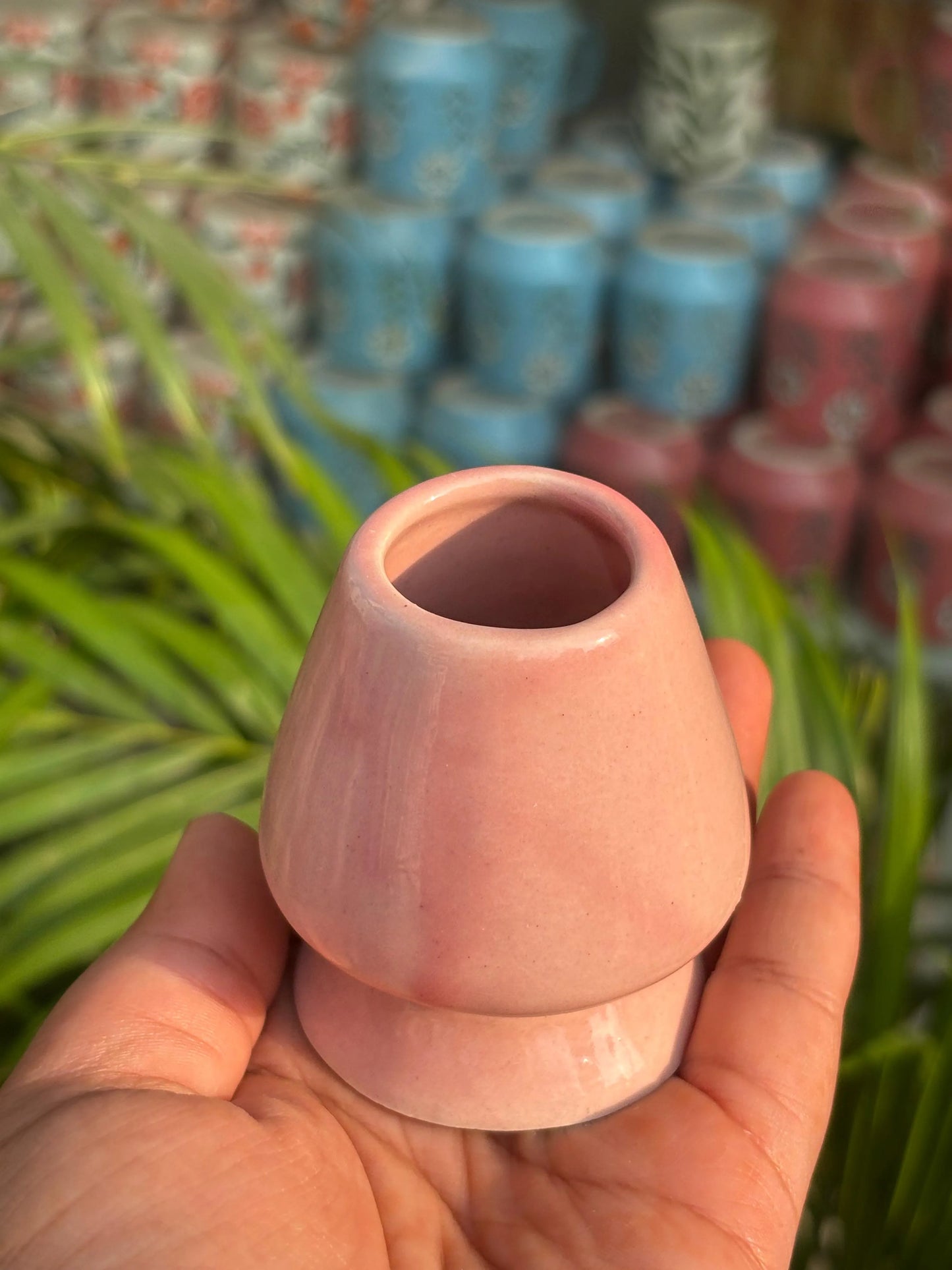 Pink Blush Matcha Bowl & Whisk Holder Set