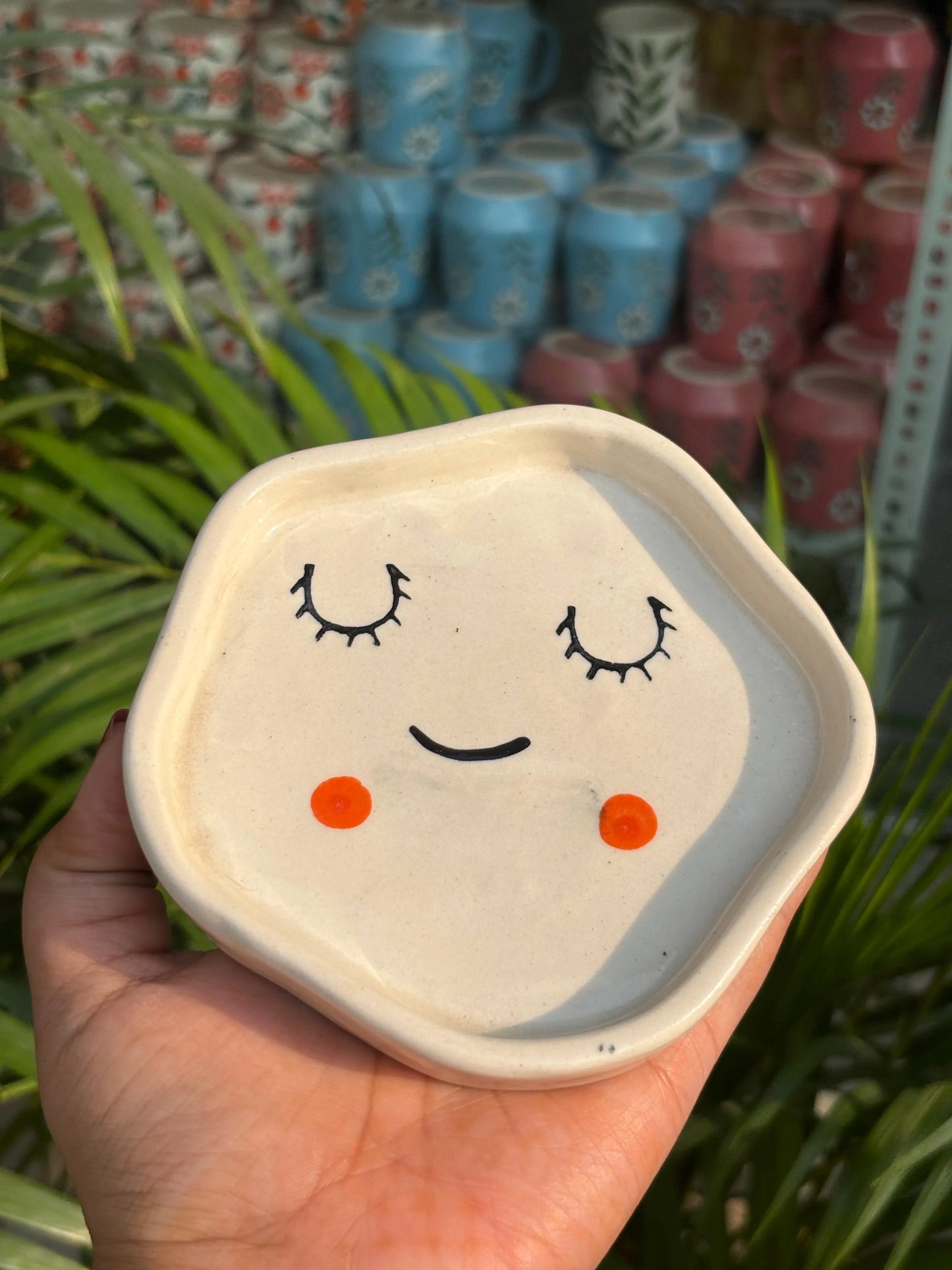 Blush Smile Snack Plates (Set of 2)