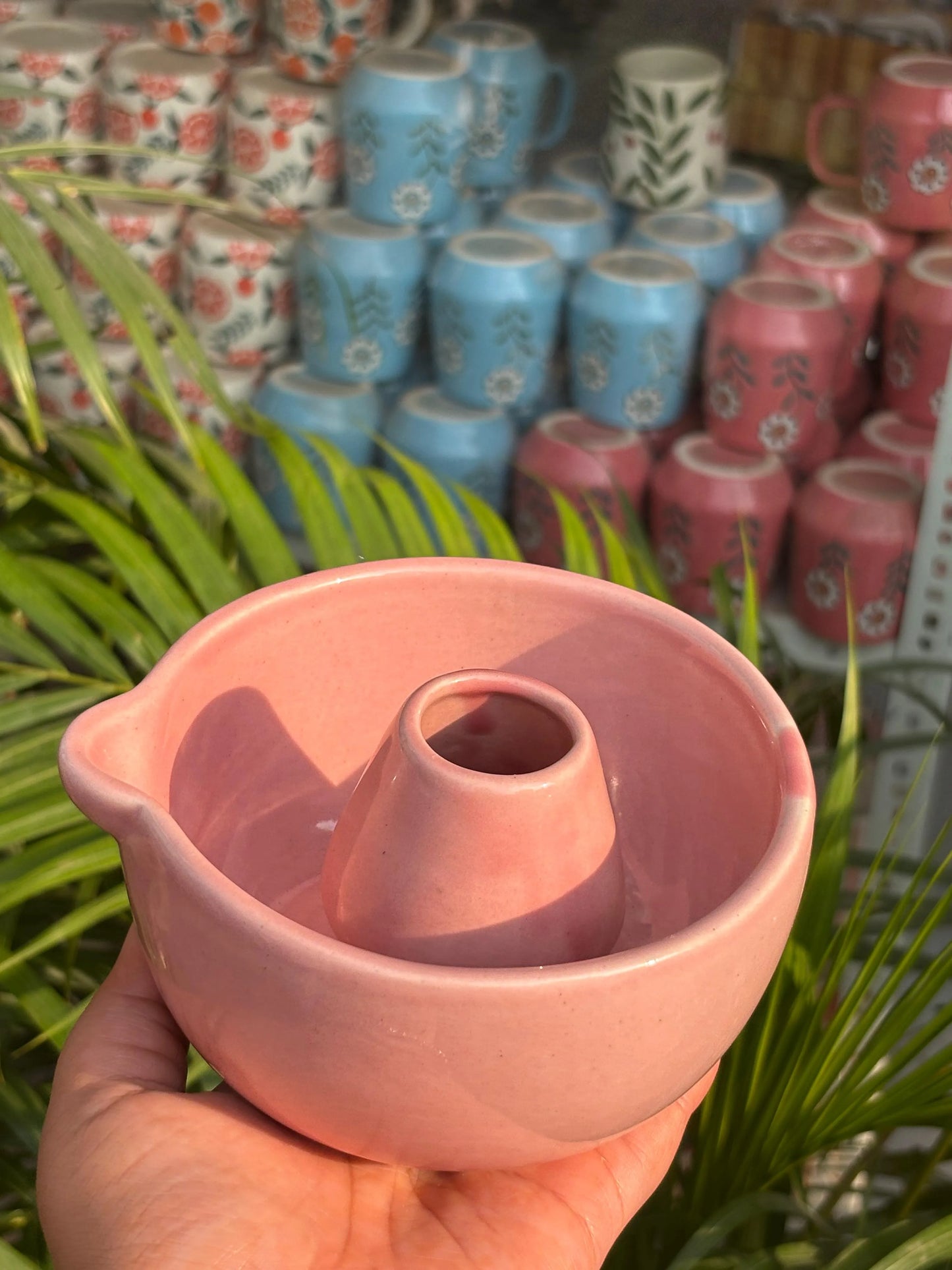 Pink Blush Matcha Bowl & Whisk Holder Set