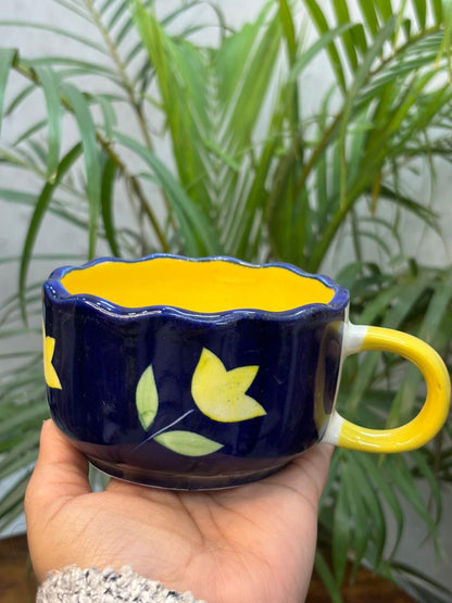 Golden Petal Royale Mug