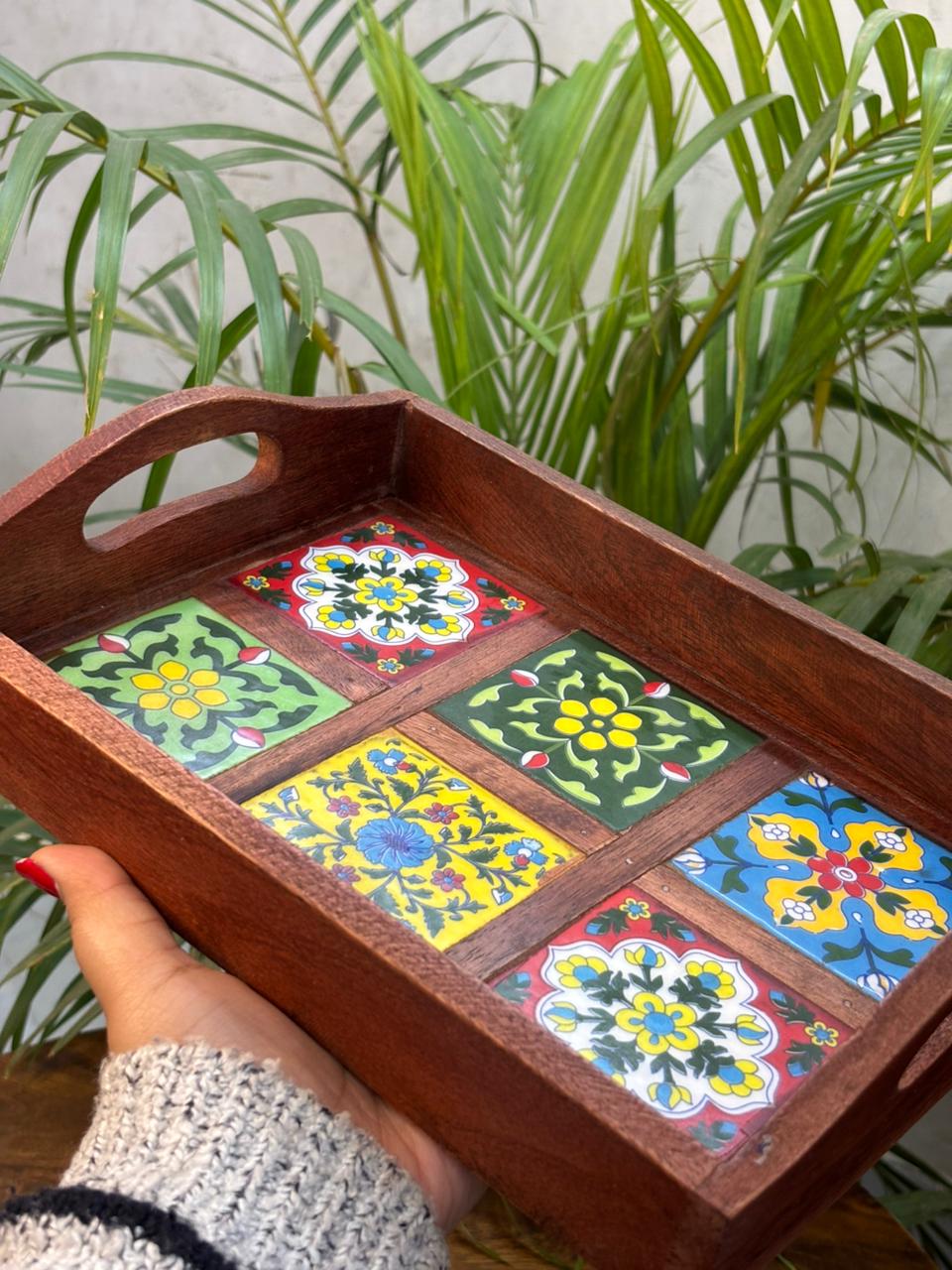 The Maharaja Mosaic Tray (Assorted Design)