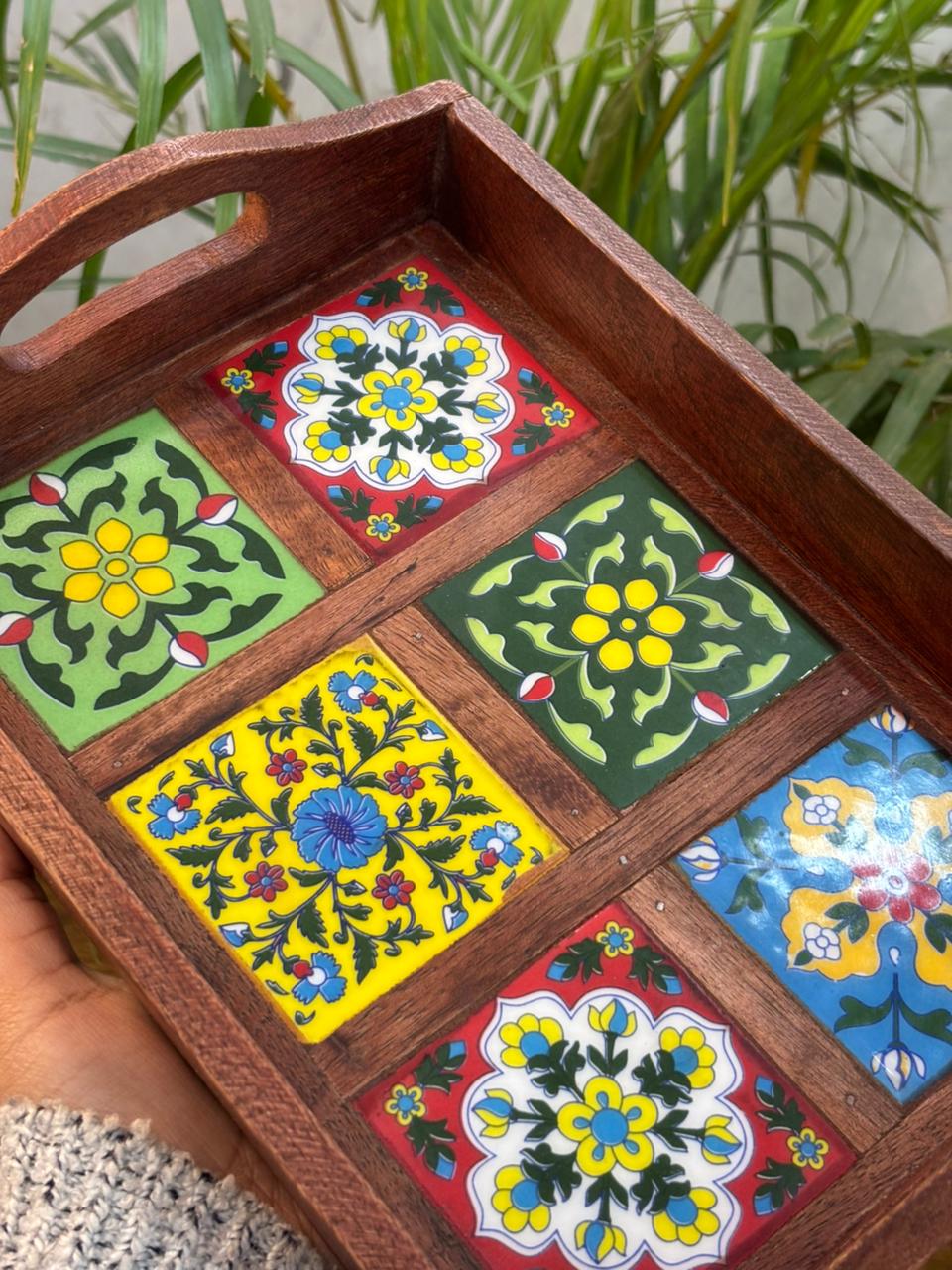 The Maharaja Mosaic Tray (Assorted Design)