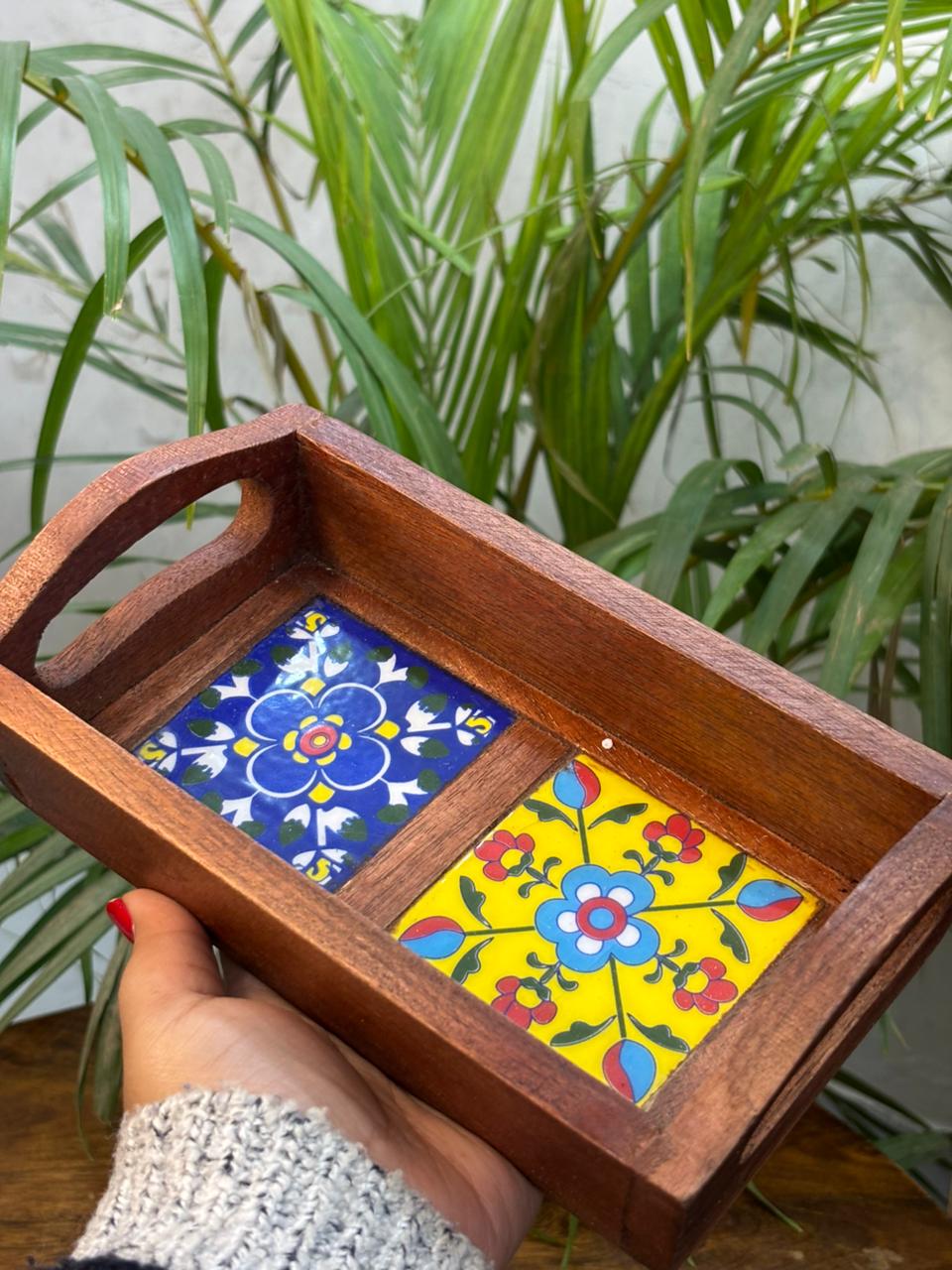 Regalia Ceramic Tile Tray (Assorted Design)
