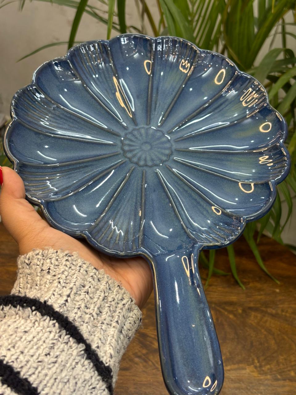 MoonPetal Serving Platter with Handle