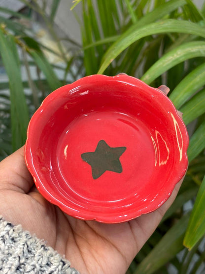 Crimson Star Dip Dish (Set of 2)