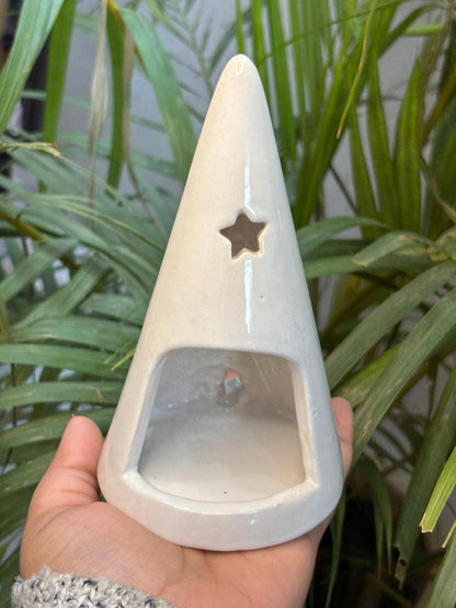 Holiday Star Tealight Tree-White