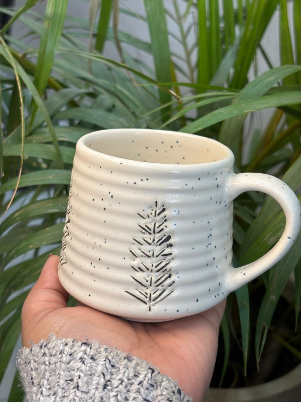 Merry Tree White Coffee Mug