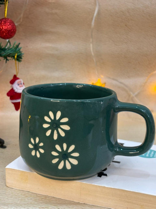 Cozy Daisy Mug-Green