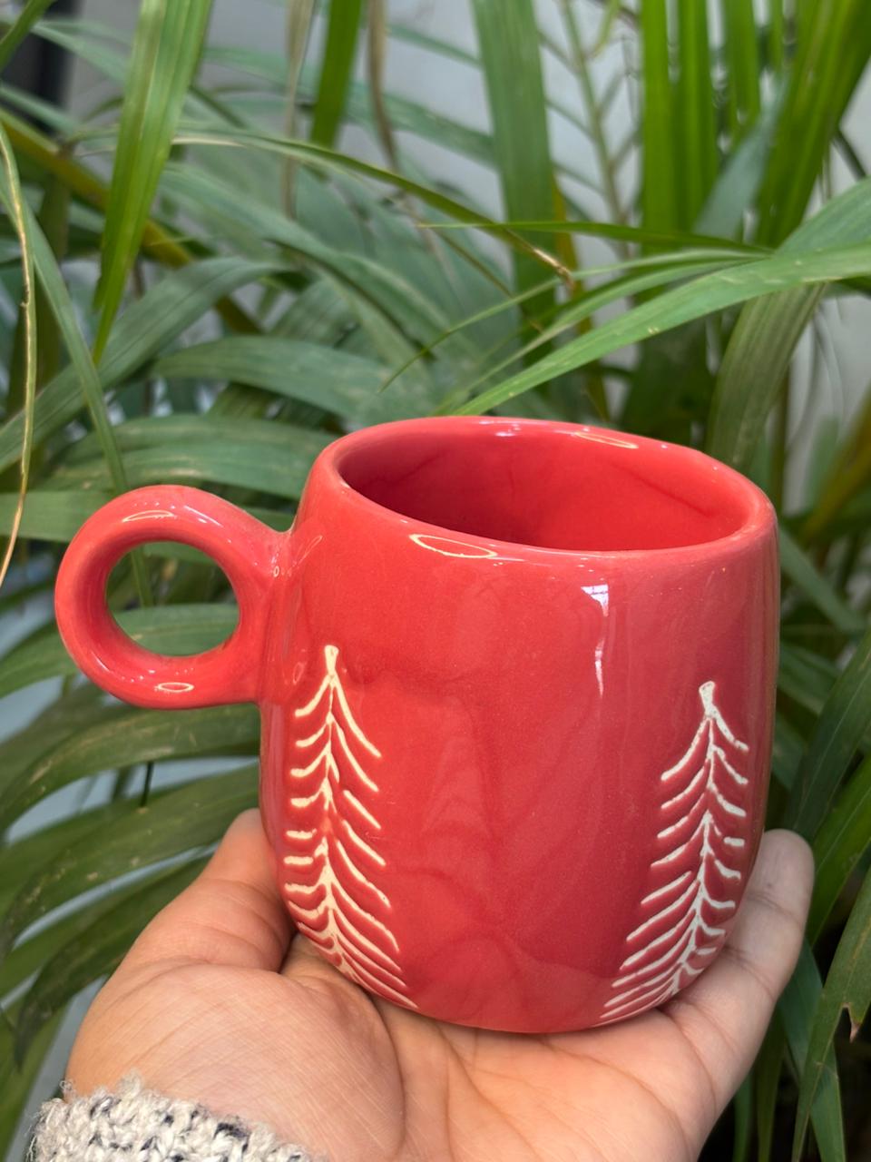 Christmas Pine Red Mug