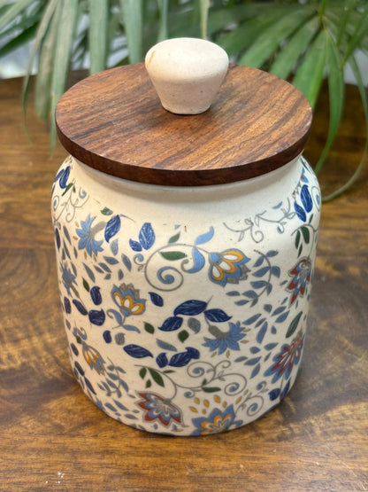 Imperial Petal Decal Print Air-tight Jar