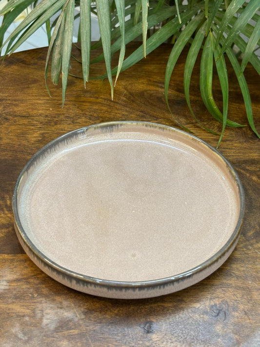 Ivory Dune Glaze Snack Plate/Platter