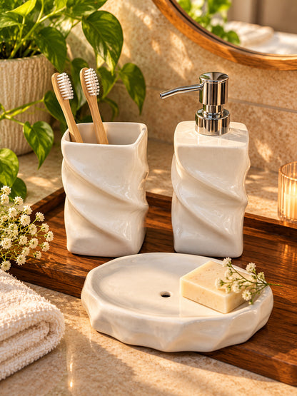 Ivory Haven Bathroom Set