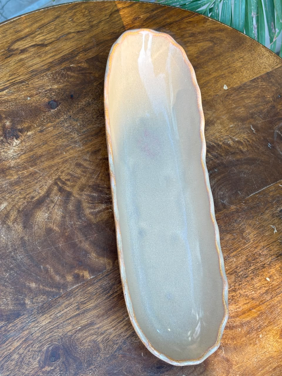 Ivory Mist Long Serving Platter
