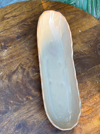 Ivory Mist Long Serving Platter