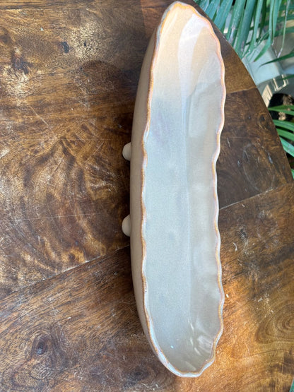 Ivory Mist Long Serving Platter
