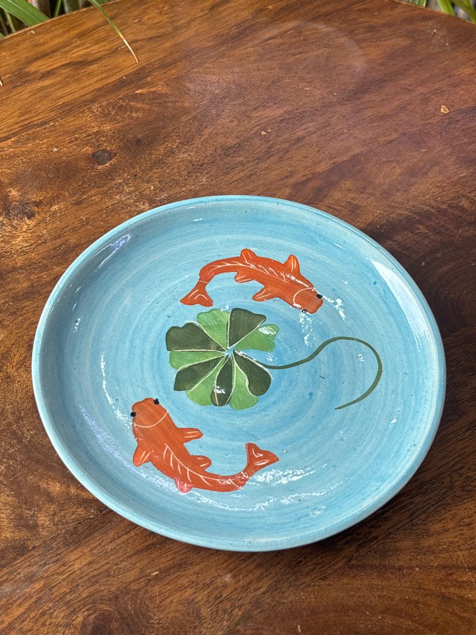 Koi Haven Snack Plates Set (Set of 2)