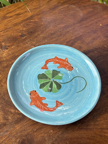 Koi Haven Snack Plates Set (Set of 2)
