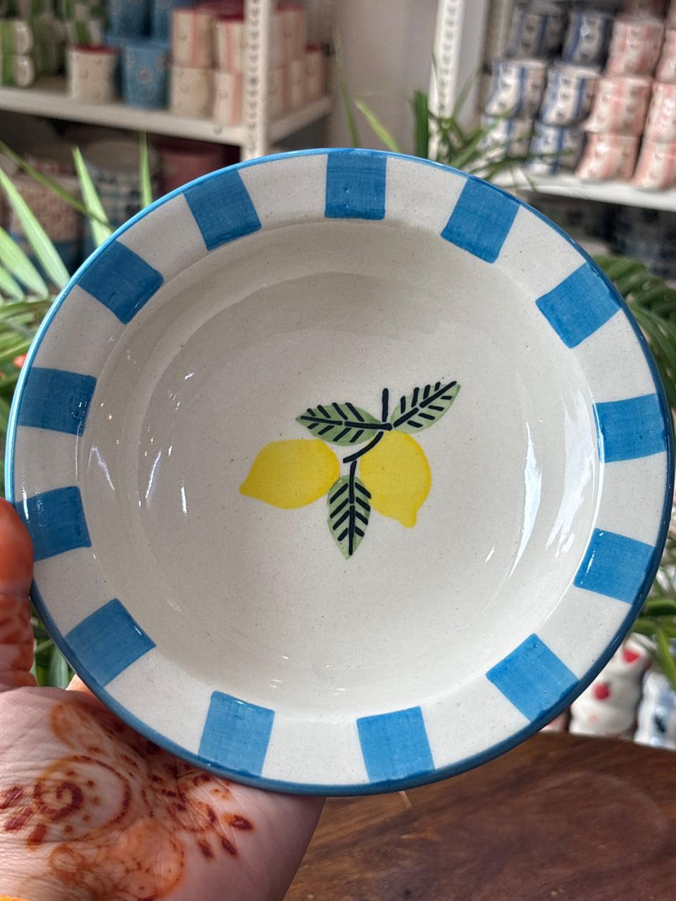 Lemon Grove Pasta Plates (Set of 2)