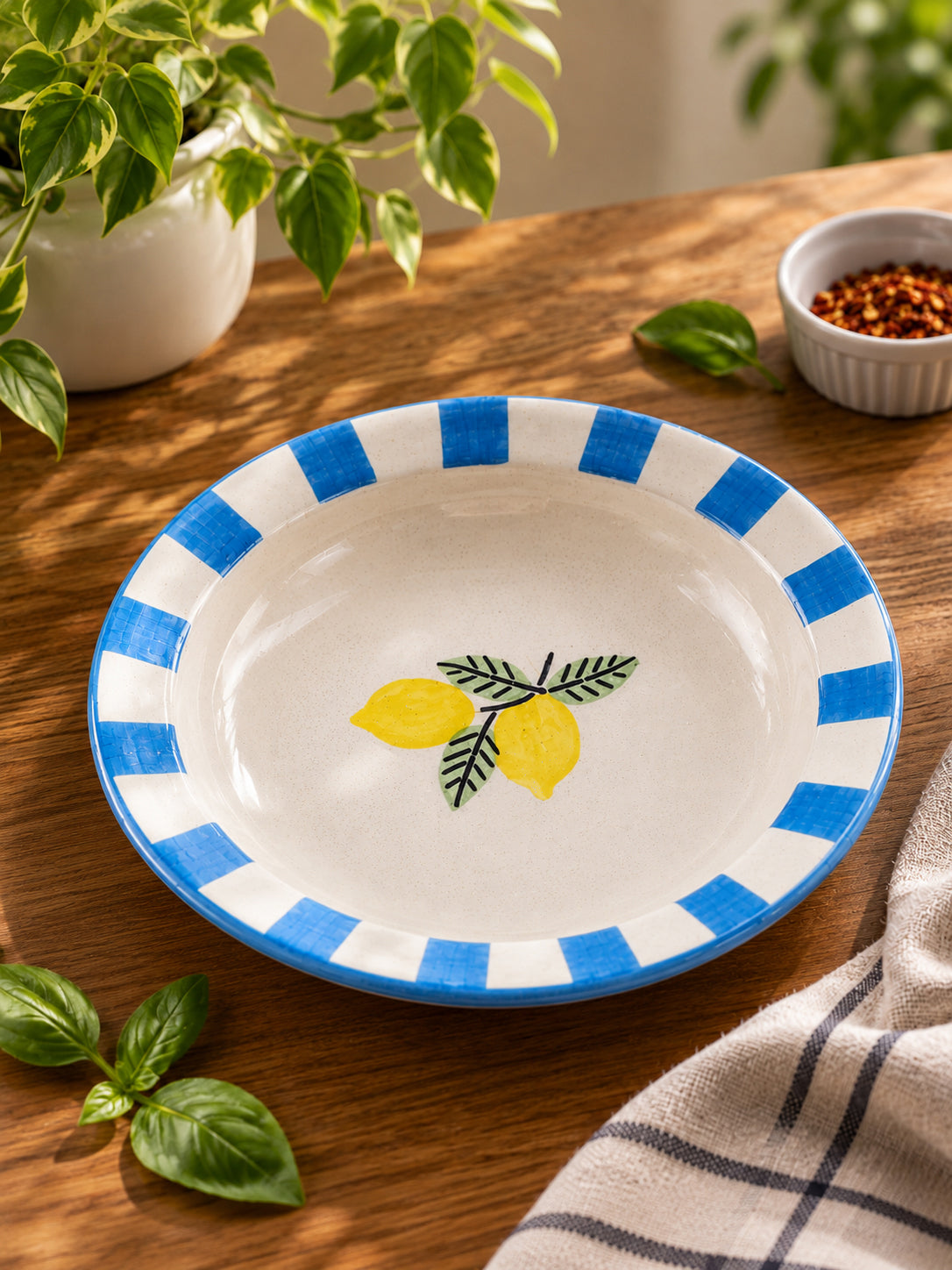 Lemon Grove Pasta Plates (Set of 2)