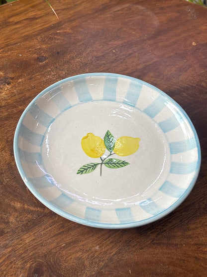 Lemon Reverie Snack Plates Set (Set of 2)