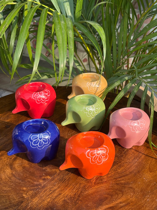Lil’ Ele Glow Tea Light Holders Combo (Set of 6)